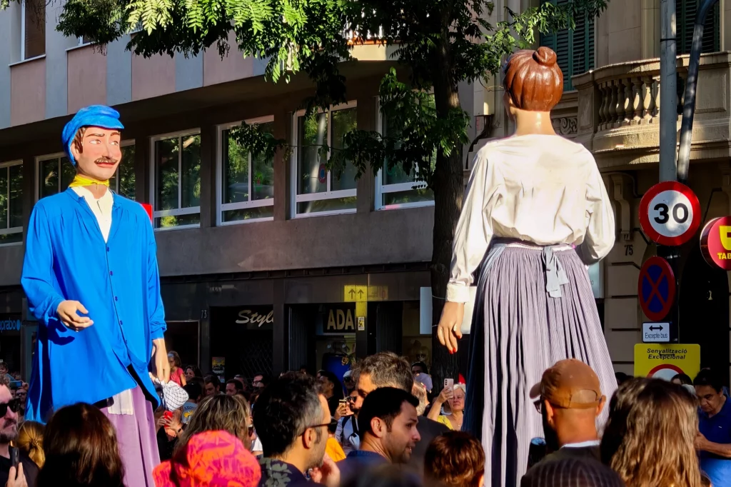 La Xinxa i en Xava, els gegants dels Geganters de Sants
